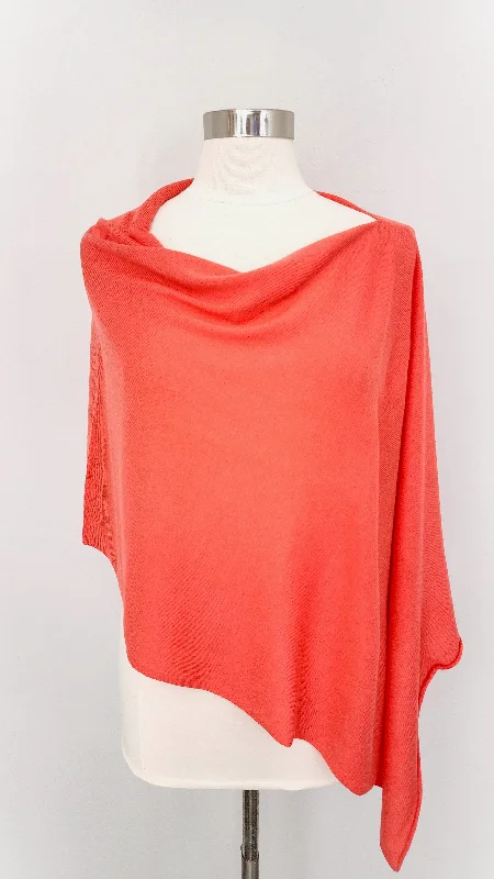 Lightweight Wool Blend Poncho