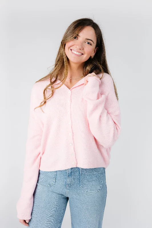 Aria Soft Cardigan - Baby Pink