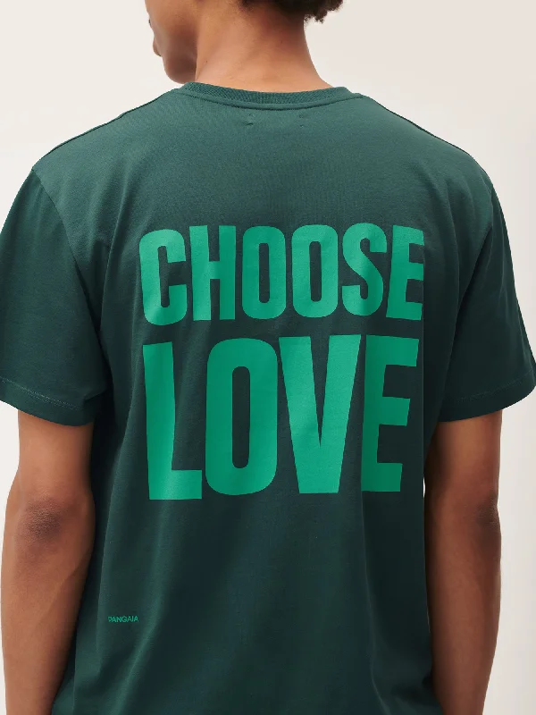 Choose Love Midweight T-Shirt—foliage green