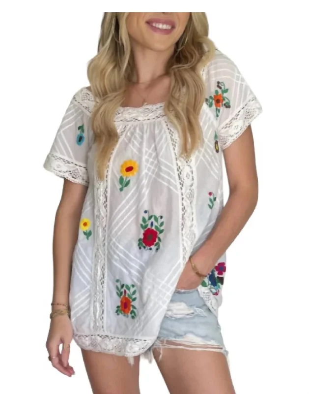 Flora Tunic In White