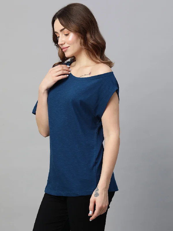 Women's Royal Cotton Regular Fit Tshirts