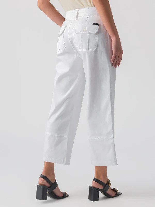 Reissue 90's Sash Semi-High Rise Pant White