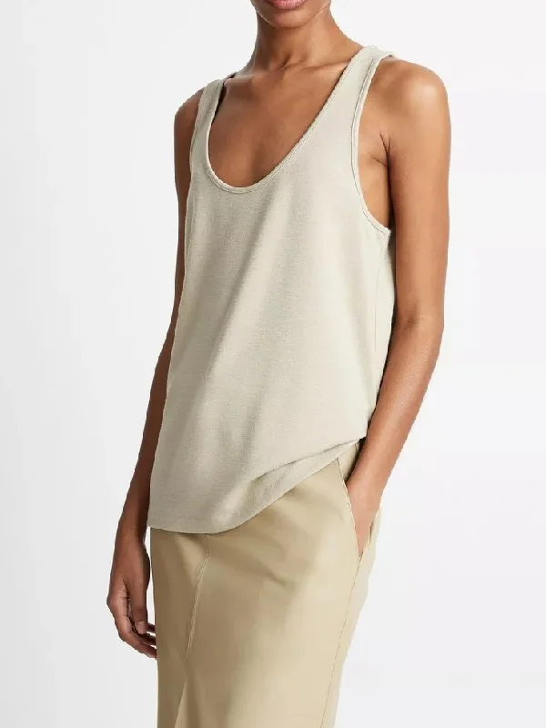 Relaxed Scoop-Neck Tank