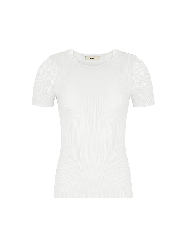 Women's 365 Lightweight Rib T-Shirt—off-white