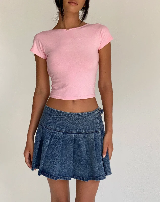 Xiwang Crop Top in Ballet Pink