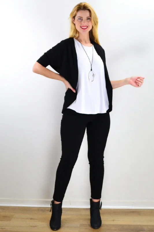 Black Mini Shrug Cardigan