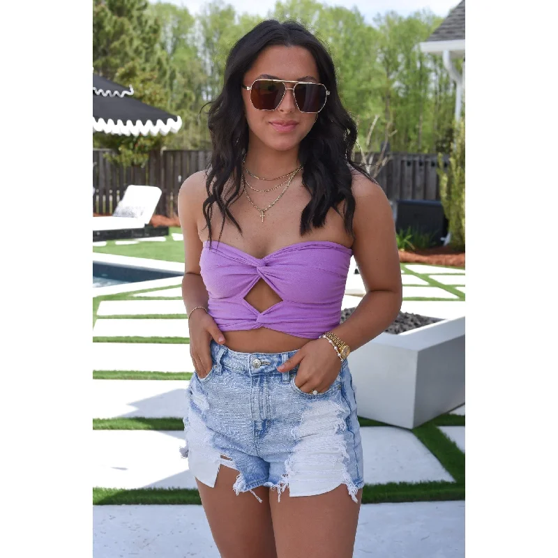 Edie Double Twist Crop Top