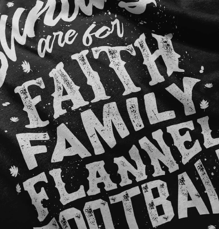 Faith Family Football Ringer Romper Bodysuit