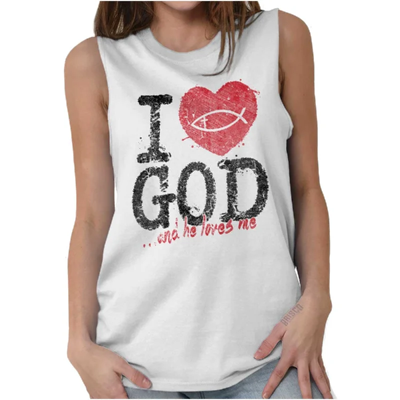 I Love God Sleeveless T-Shirt