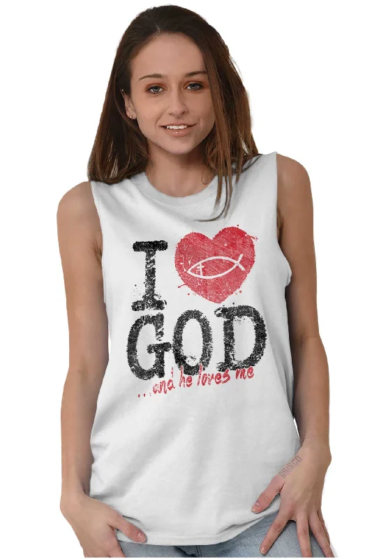 I Love God Sleeveless T-Shirt