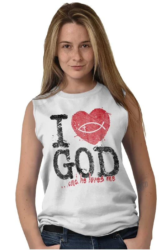 I Love God Sleeveless T-Shirt