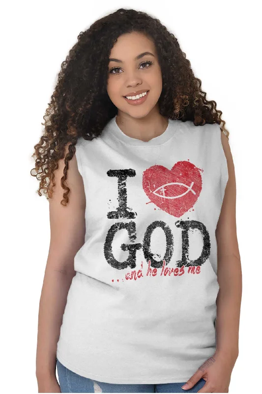 I Love God Sleeveless T-Shirt