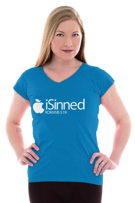 iSinned Junior Fit V-Neck T-Shirt