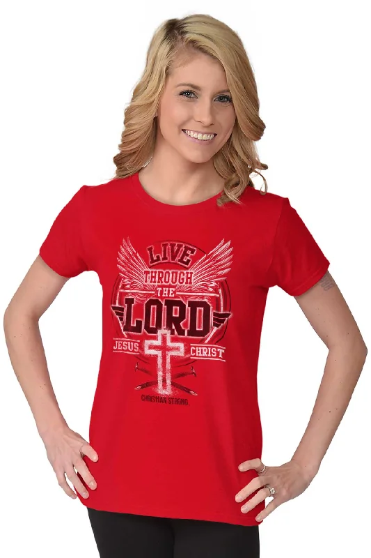 Through the Lord Ladies T Shirt