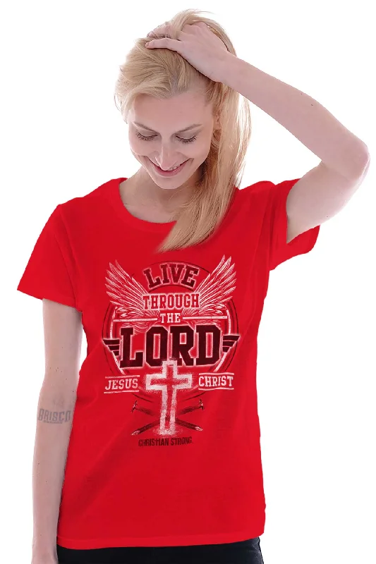 Through the Lord Ladies T Shirt