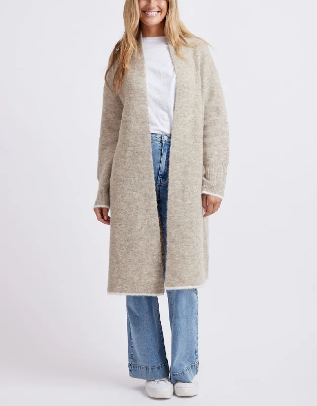 Soho Longline Cardigan - Oatmeal