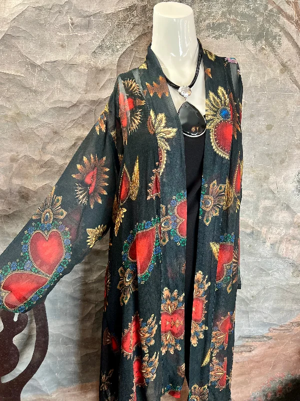 VI082HK Art Silk Happy Kimono