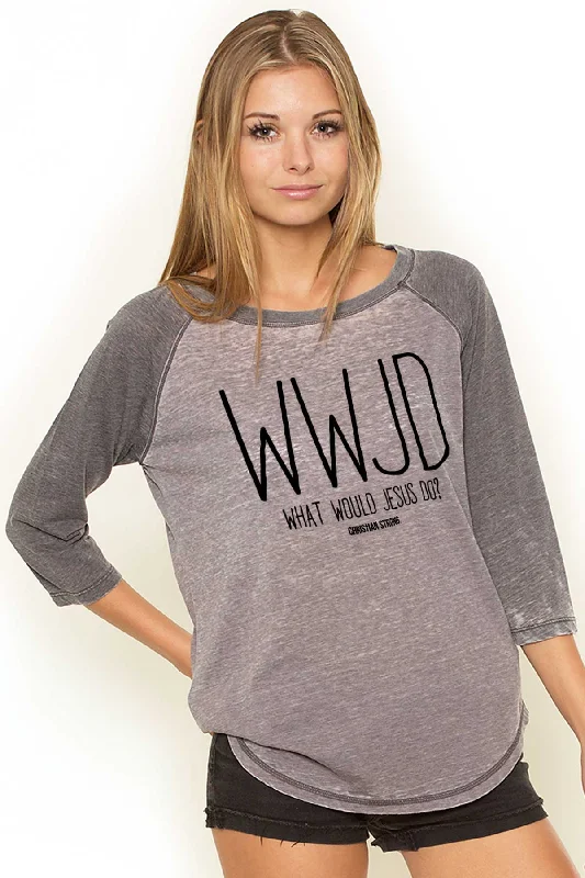 WWJD Baseball Raglan T